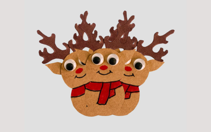 Kids Crafts – How to Make a Wobbly Reindeer